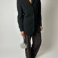 Fitted blazer jacket | Black