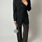 Fitted blazer jacket | Black