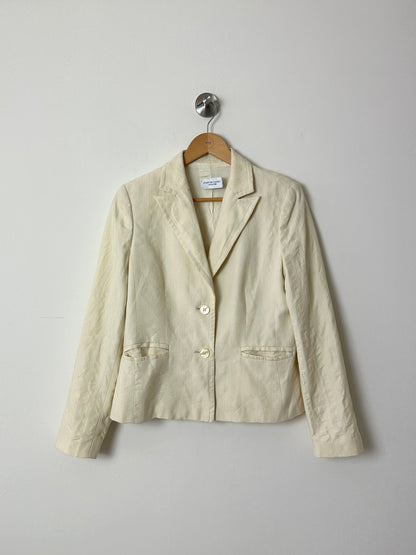 Fitted blazer | Soft butter