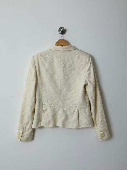 Fitted blazer | Soft butter