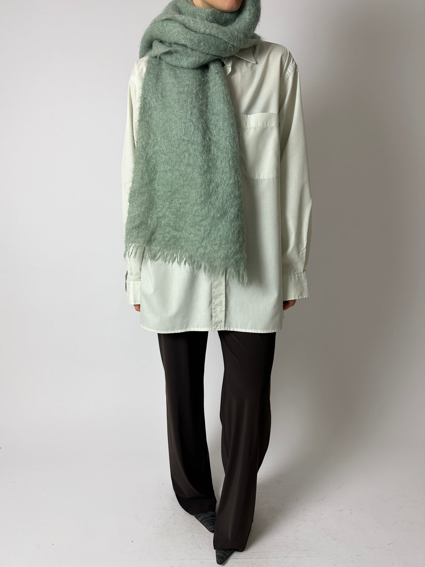 Mohair scarf | Mint