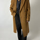 Long wool coat | Curry Brown