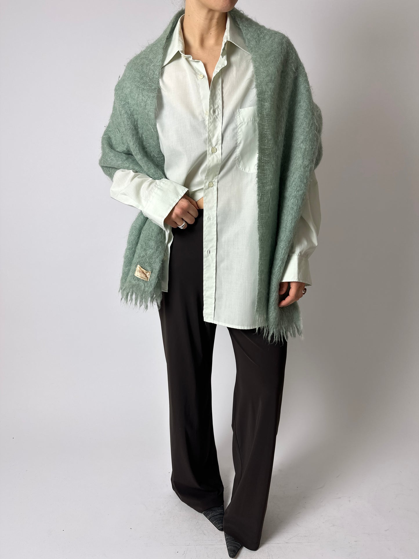 Mohair scarf | Mint