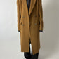Long wool coat | Curry Brown