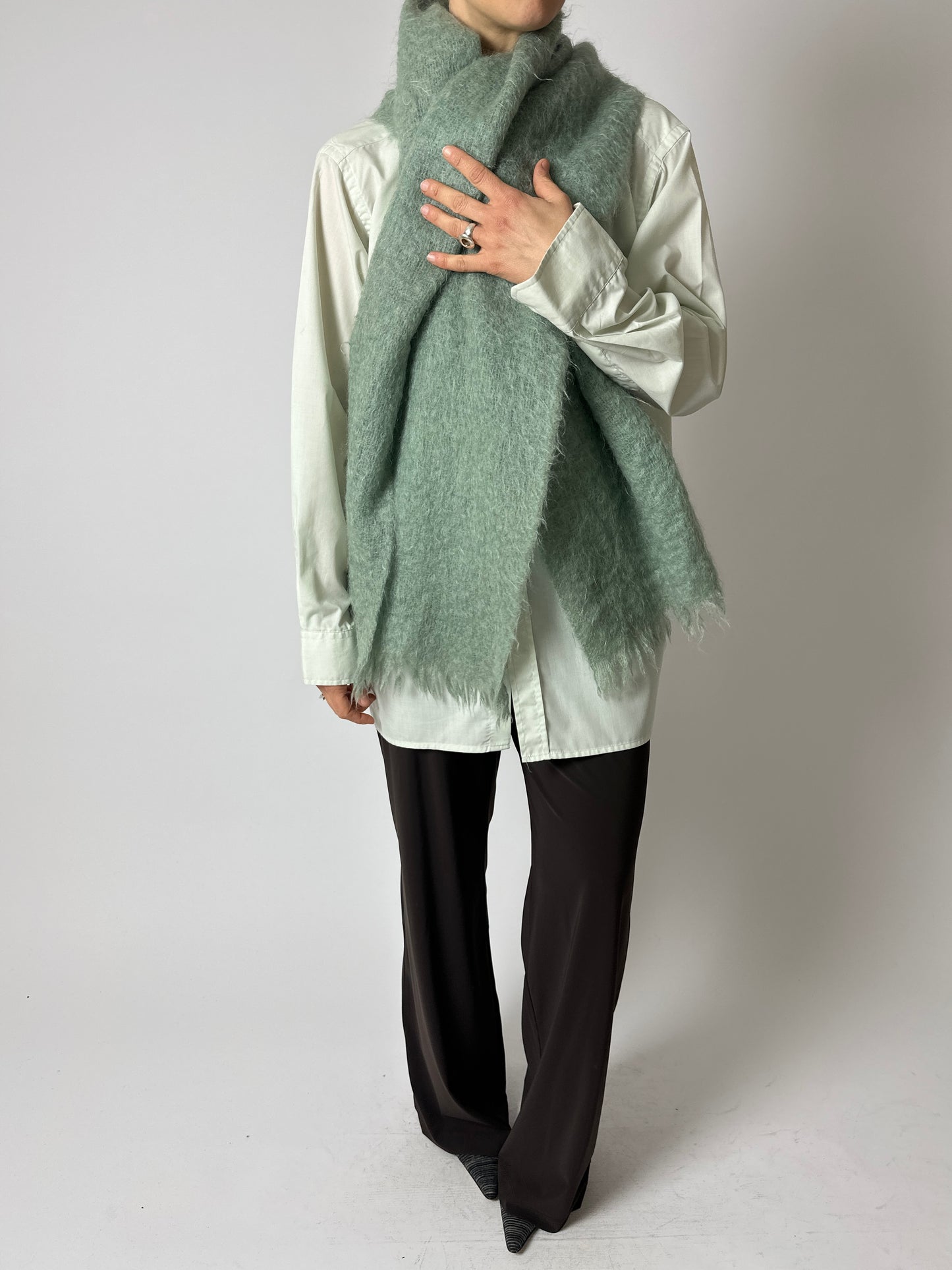 Mohair scarf | Mint