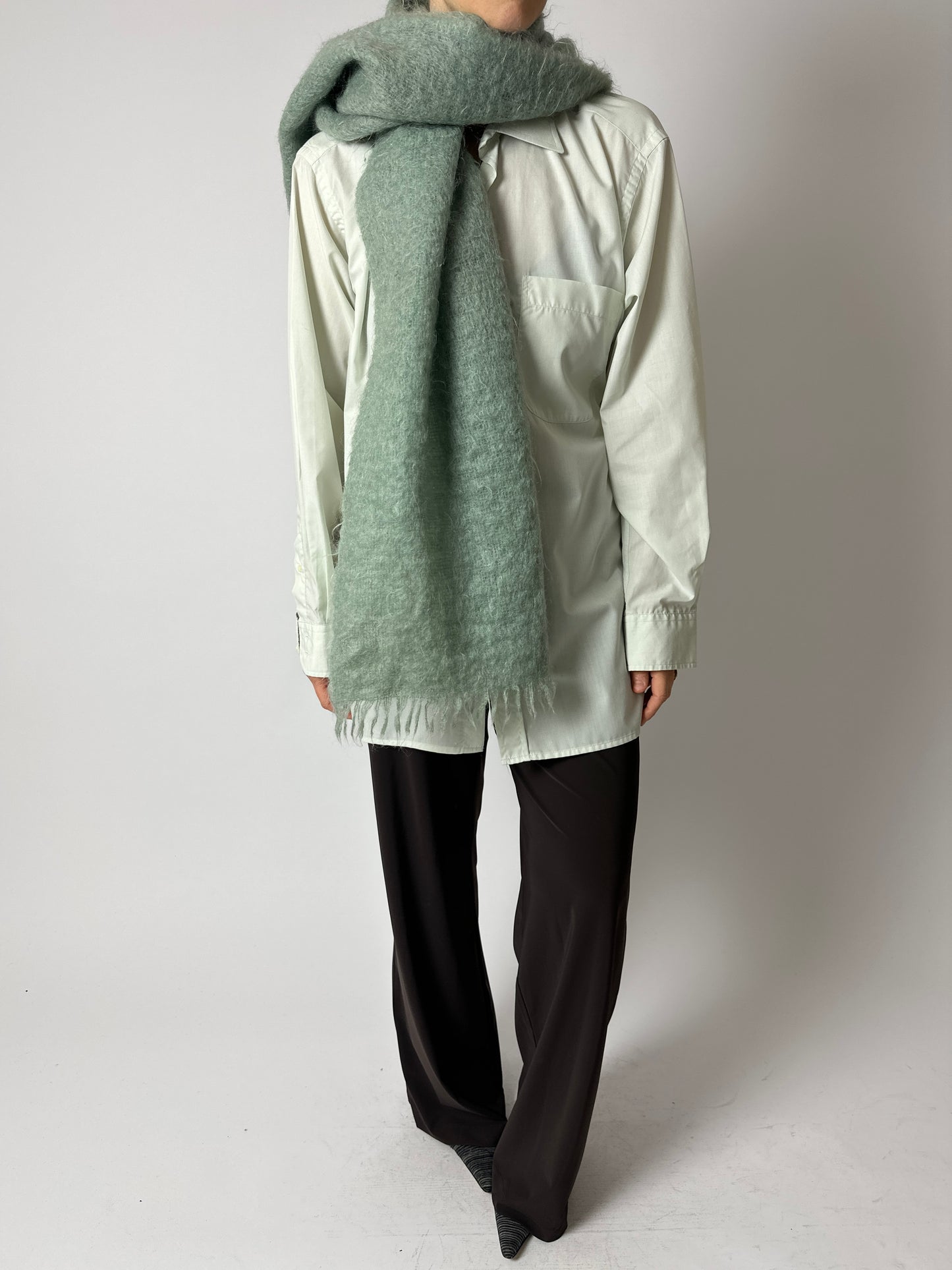 Mohair scarf | Mint