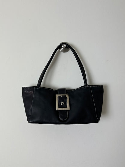 Leather shoulder bag | Black