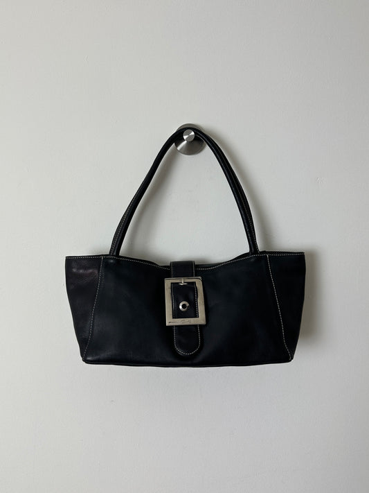 Leather shoulder bag | Black