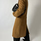 Long wool coat | Curry Brown