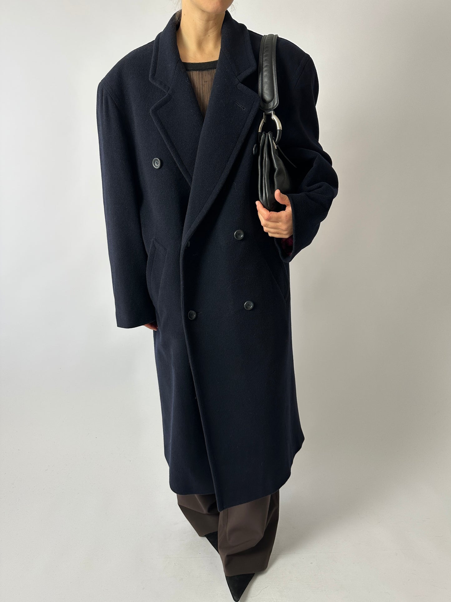 Leather shoulder bag | Black