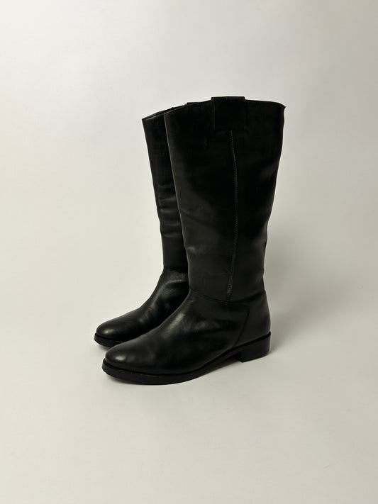 Leather boots | Black