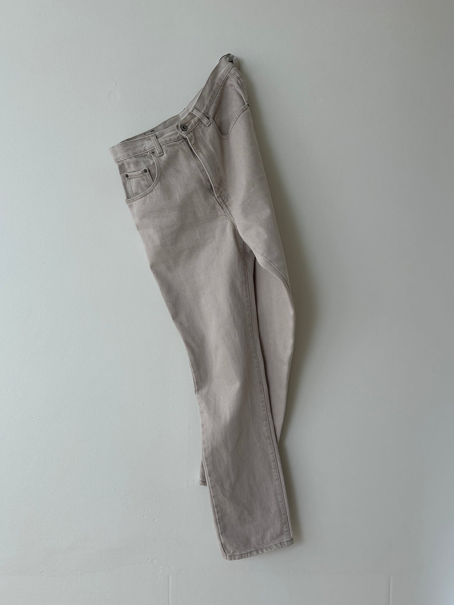 Mid rise denim | Soft ecru