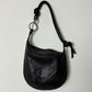 Leather shoulder bag | Dark Brown