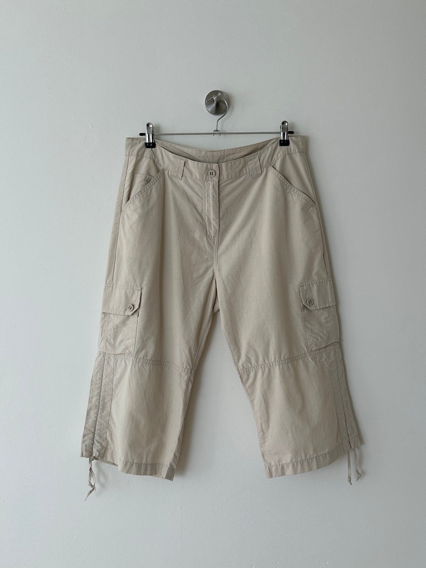 Capri cotton trousers | Soft ecru