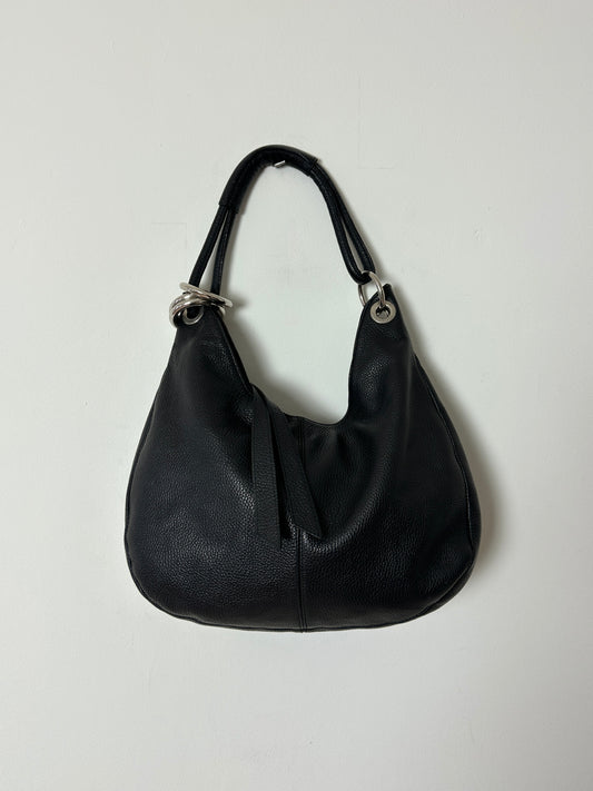 Leather shoulder bag | Black