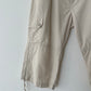 Capri cotton trousers | Soft ecru