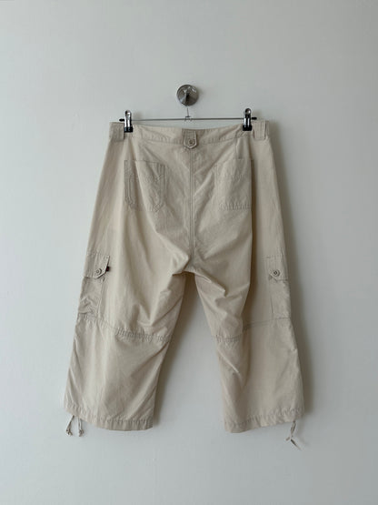 Capri cotton trousers | Soft ecru