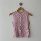 Crinkle stretch top | Soft pink