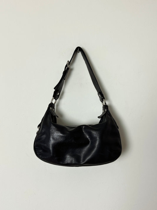 Leather shoulder bag | Black