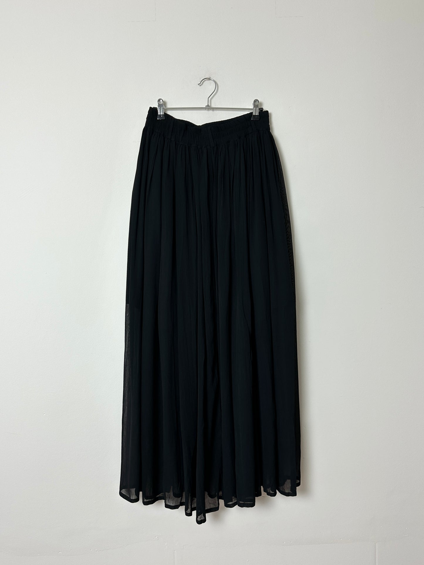 Sheer maxi skirt | Black