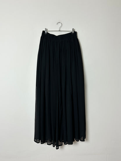 Sheer maxi skirt | Black