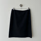 Wool blend pencil skirt | Black