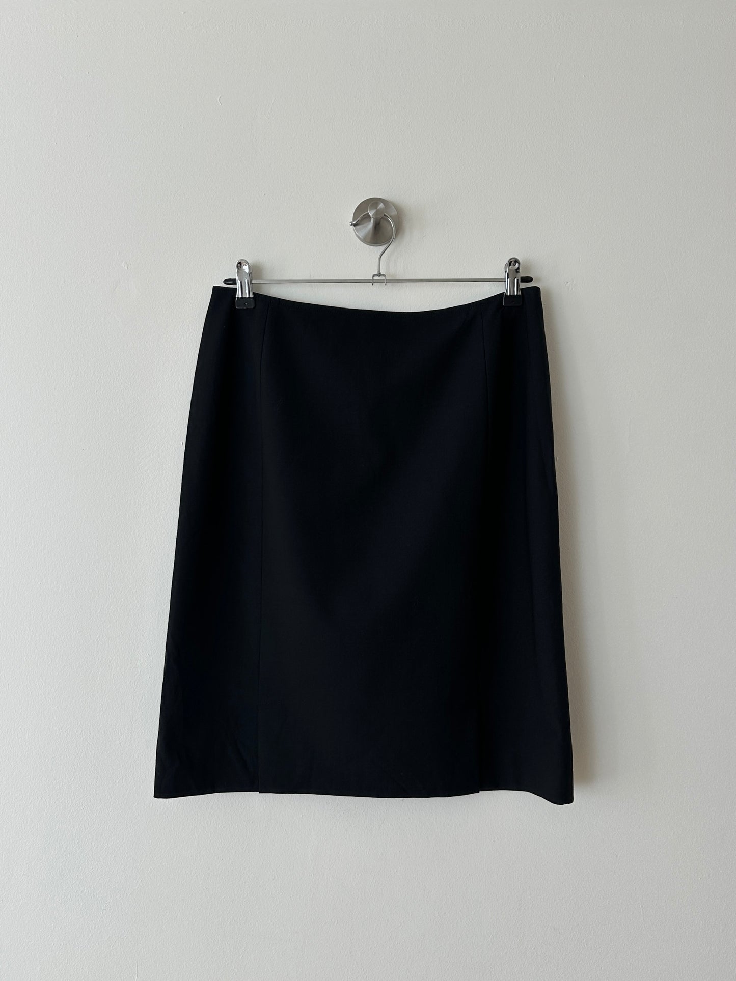 Wool blend pencil skirt | Black