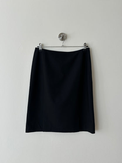 Wool blend pencil skirt | Black