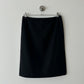 Wool blend pencil skirt | Black