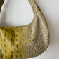 Leather shoulder bag | Toxic green