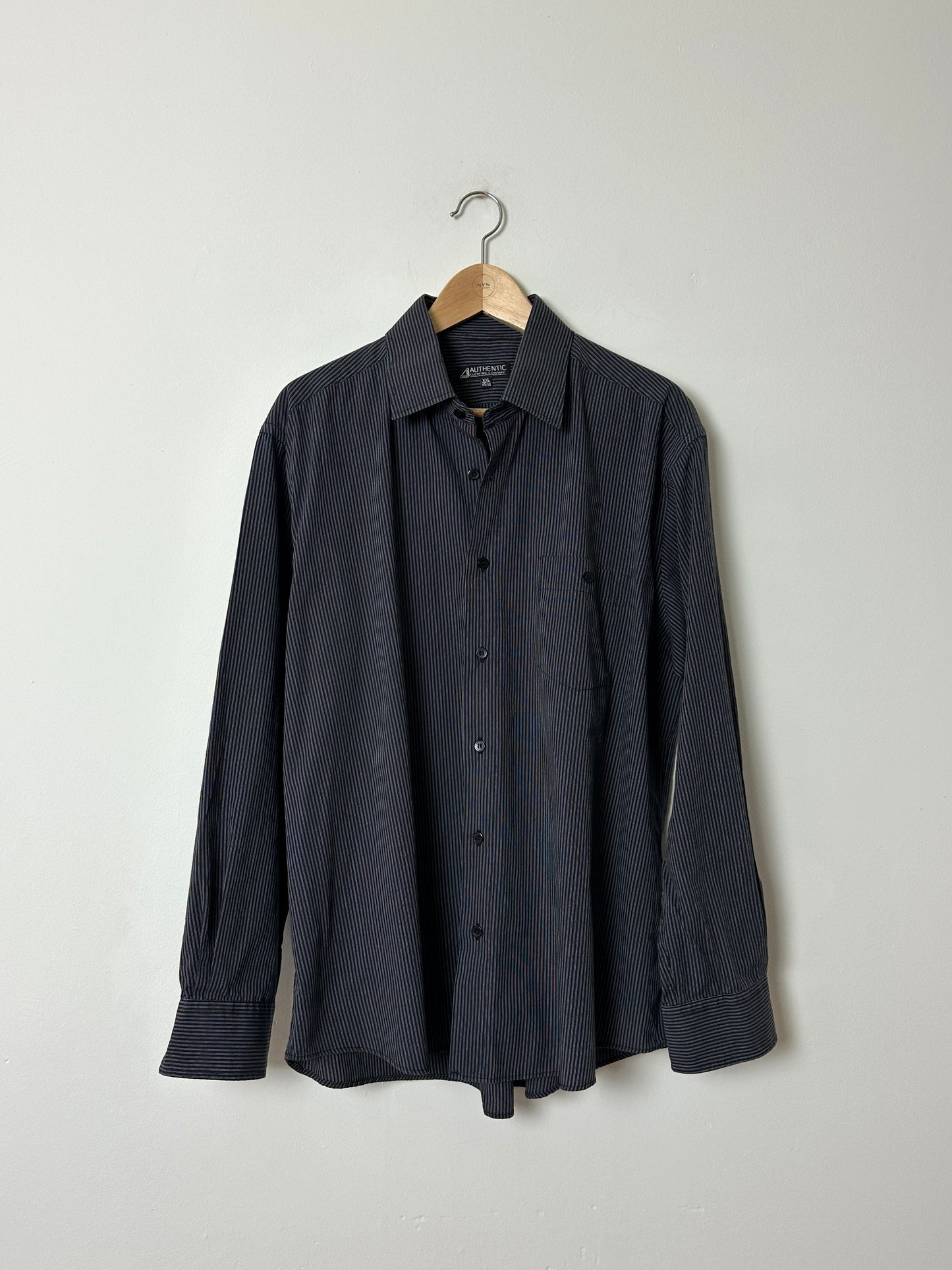 Relaxed striped shirt | Black / White