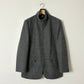 Wool zip coat | Grey