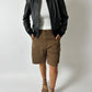 Leather bomber jacket | Black