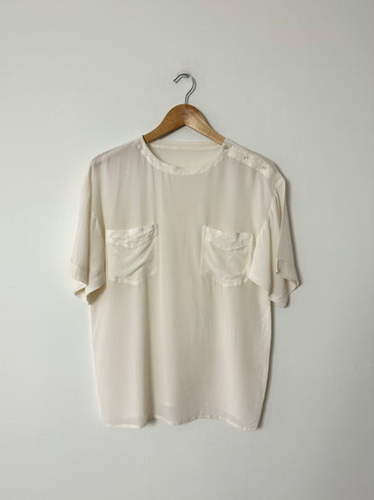 Silk top | Off white