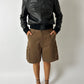 Leather bomber jacket | Black