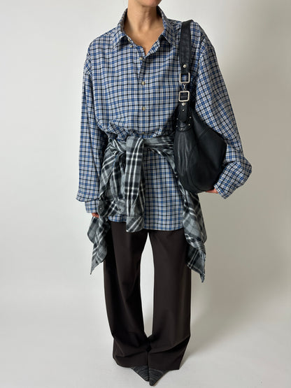 Ralph Lauren checked shirt | Blue white black