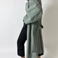 Long trench coat | Soft green