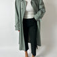 Long trench coat | Soft green