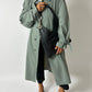 Long trench coat | Soft green
