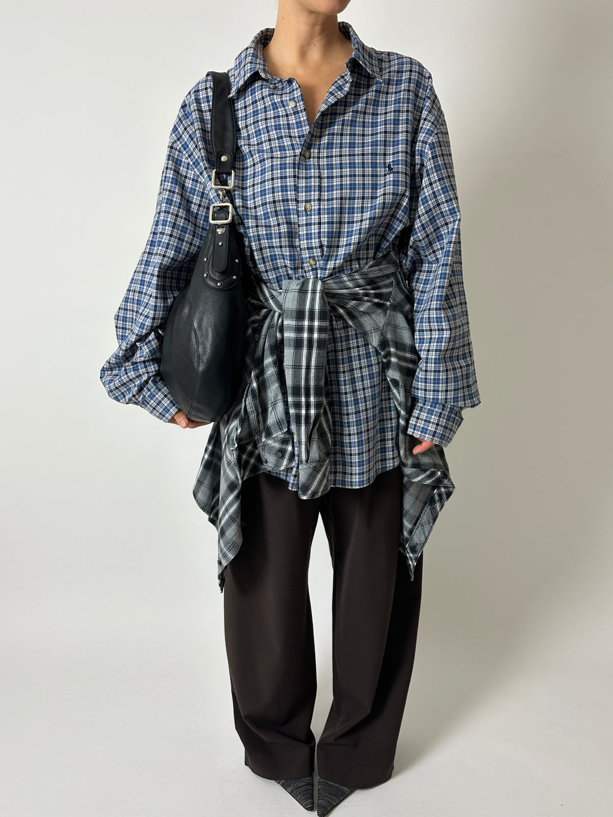 Ralph Lauren checked shirt | Blue white black
