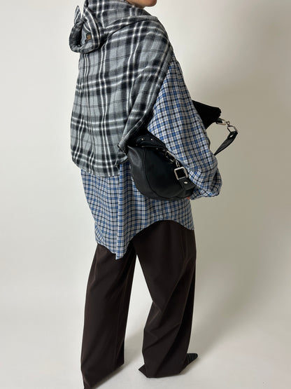 Leather shoulder bag | Black