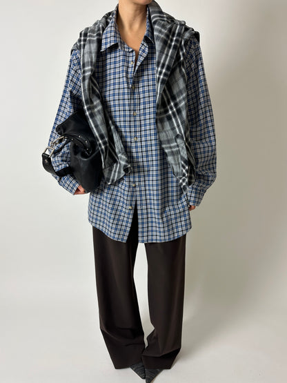 Ralph Lauren checked shirt | Blue white black