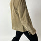 Suede fitted jacket | Stone beige