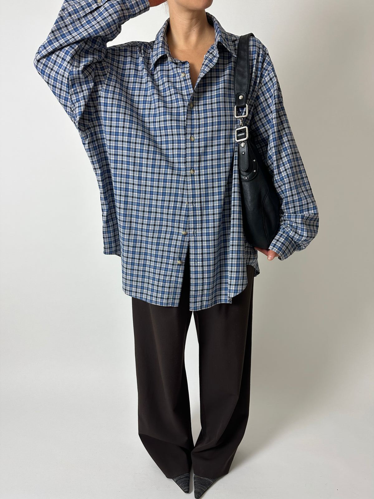 Ralph Lauren checked shirt | Blue white black
