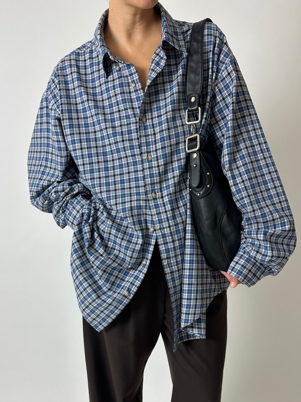 Ralph Lauren checked shirt | Blue white black