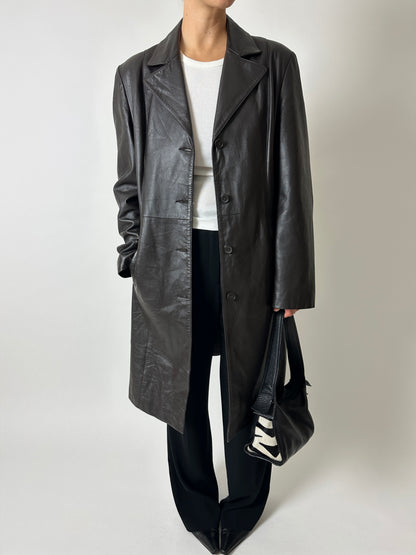Leather shoulder bag | Black