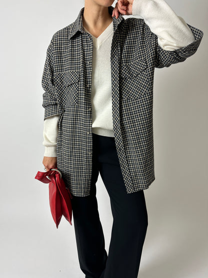 Wool blend v-neck | Off-white