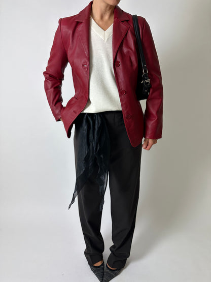 Wool blend v-neck | Off-white
