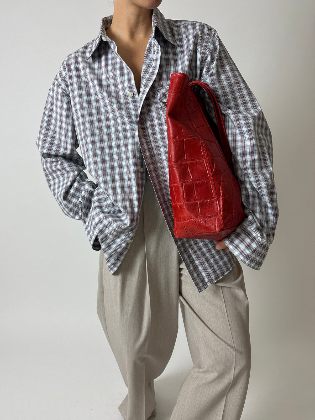 Levi's checked shirt | Off-white Red Blue