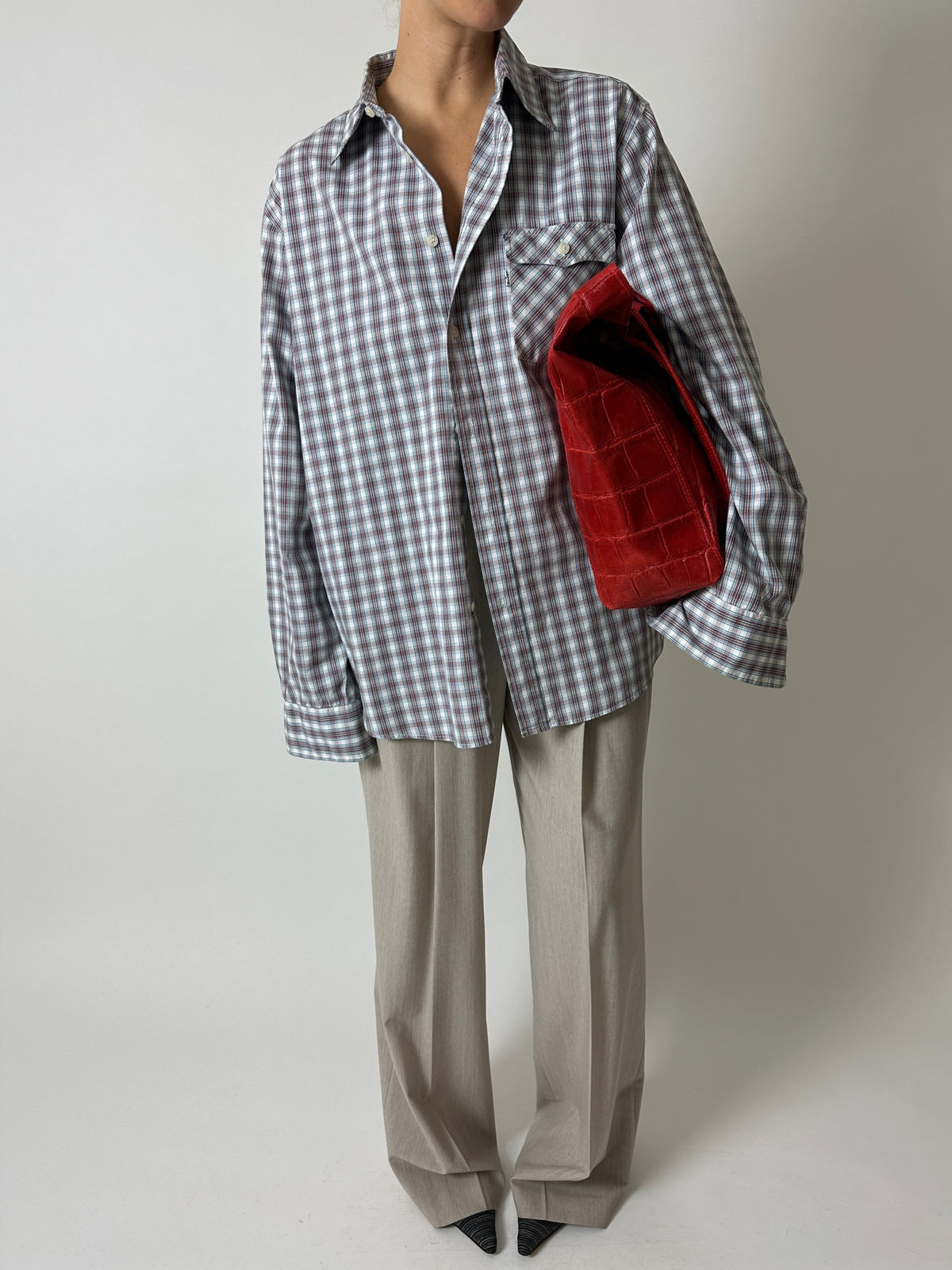 Levi's checked shirt | Off-white Red Blue
